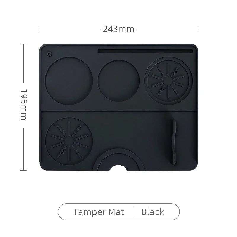 Coffee Tamper Mat Distributor Station Portafilter Silicone Pad Espresso Maker Bar Accessories Coffeeware Corner Barista Tools