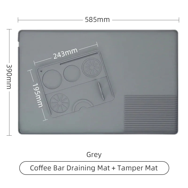 Coffee Tamper Mat Distributor Station Portafilter Silicone Pad Espresso Maker Bar Accessories Coffeeware Corner Barista Tools