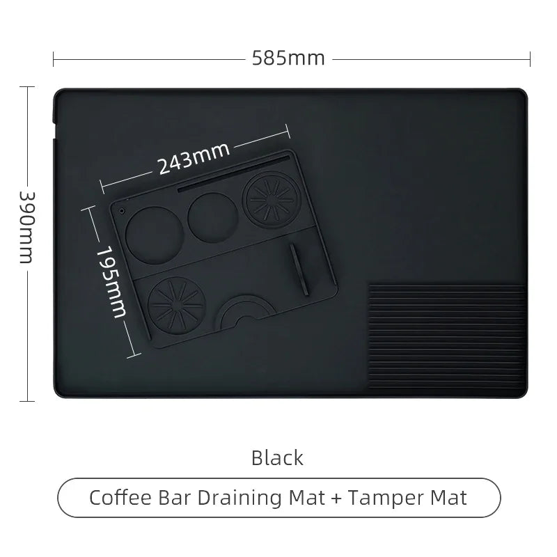 Coffee Tamper Mat Distributor Station Portafilter Silicone Pad Espresso Maker Bar Accessories Coffeeware Corner Barista Tools