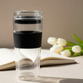 SipLux® Glass Travel Cup with Lid