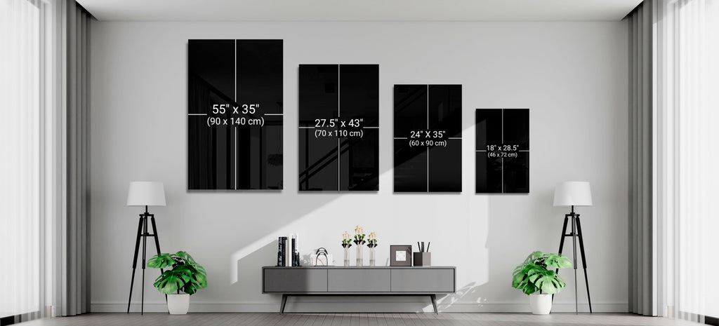 Two Espresso Shots On Wood Board Glass Wall Art