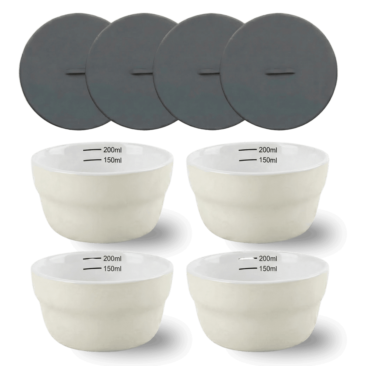 Professional Coffee Cupping Bowl Set (4-pack)